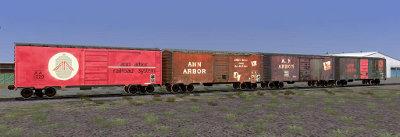 Ann Arbor 40' Boxcars